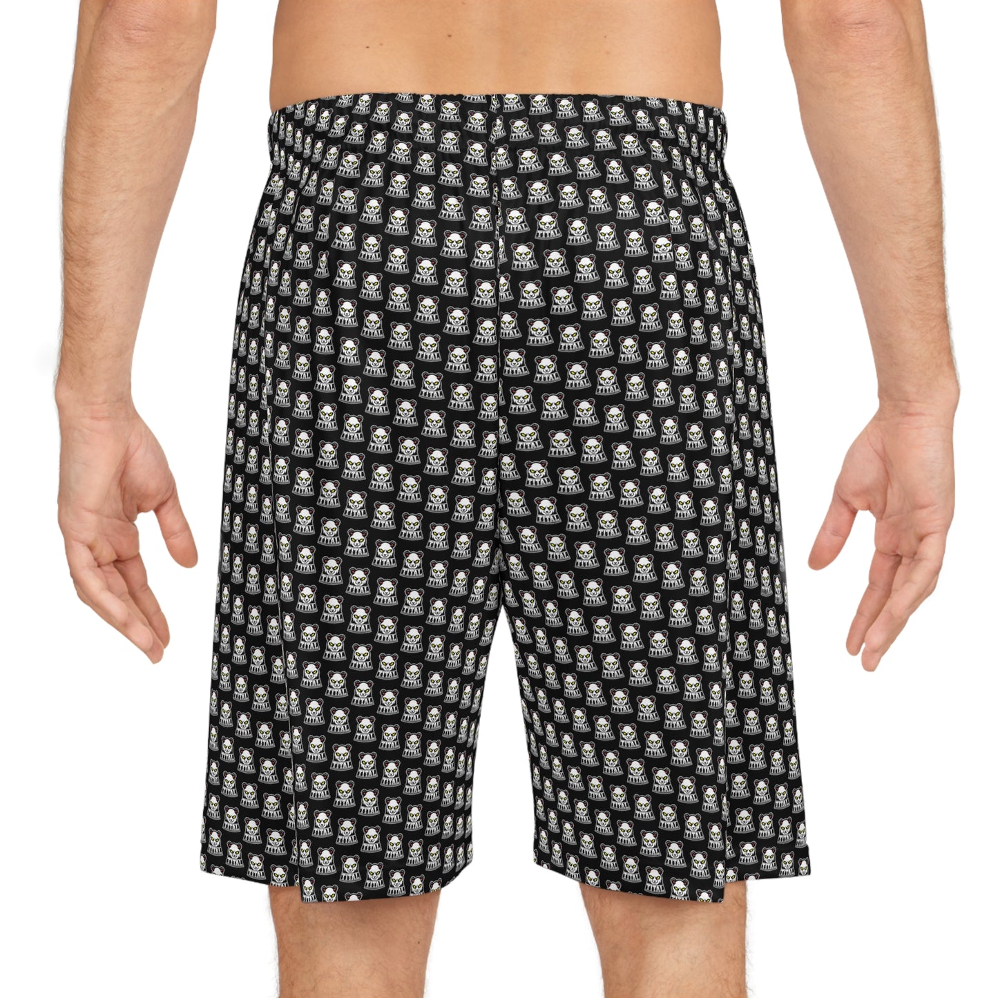 TITAL - Panda Staredown Basketball Shorts (AOP)