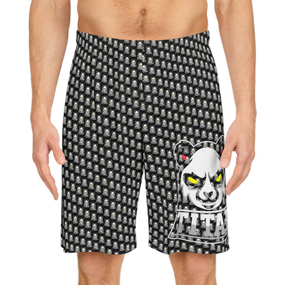 TITAL - Panda Staredown Basketball Shorts (AOP)