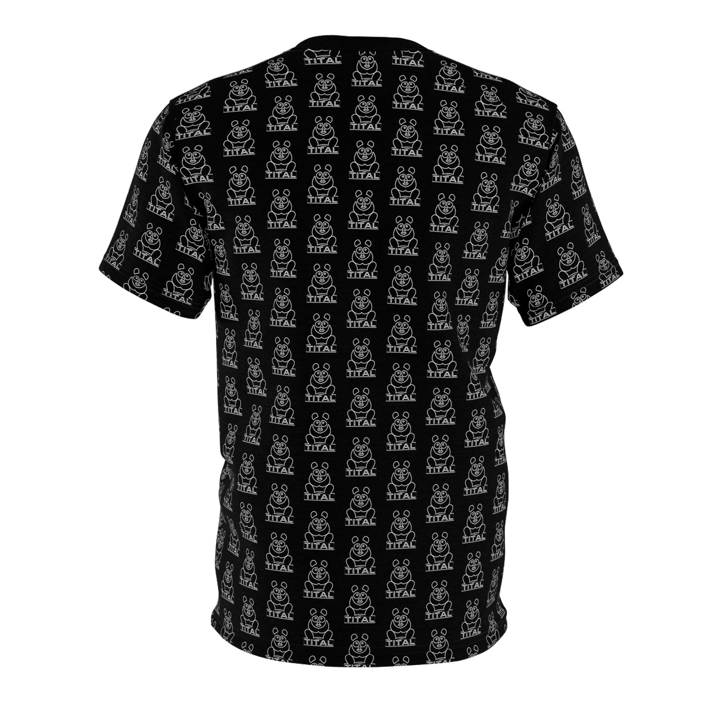 TITAL - Panda Craze Unisex All Over Print Tee (Black)