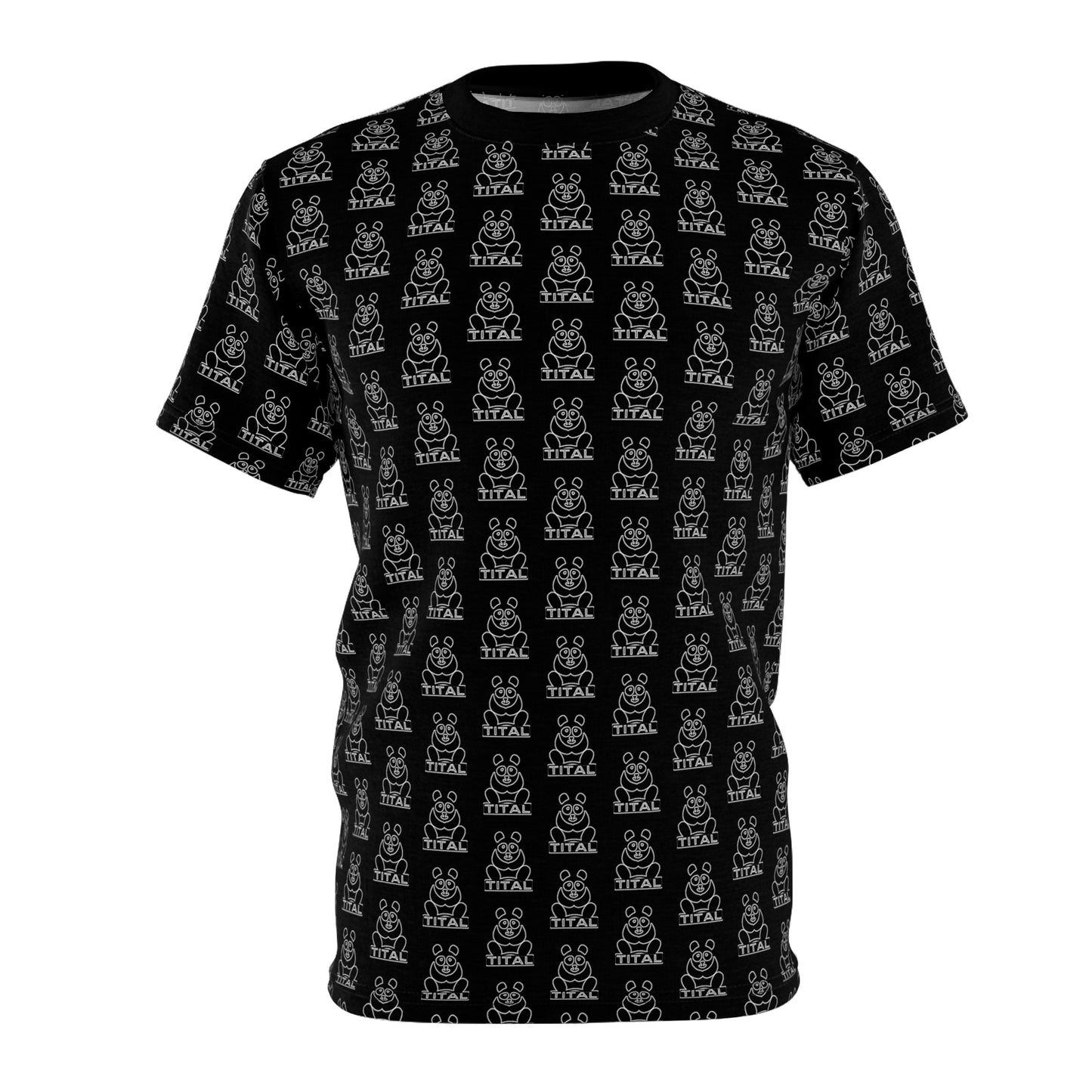 TITAL - Panda Craze Unisex All Over Print Tee (Black)