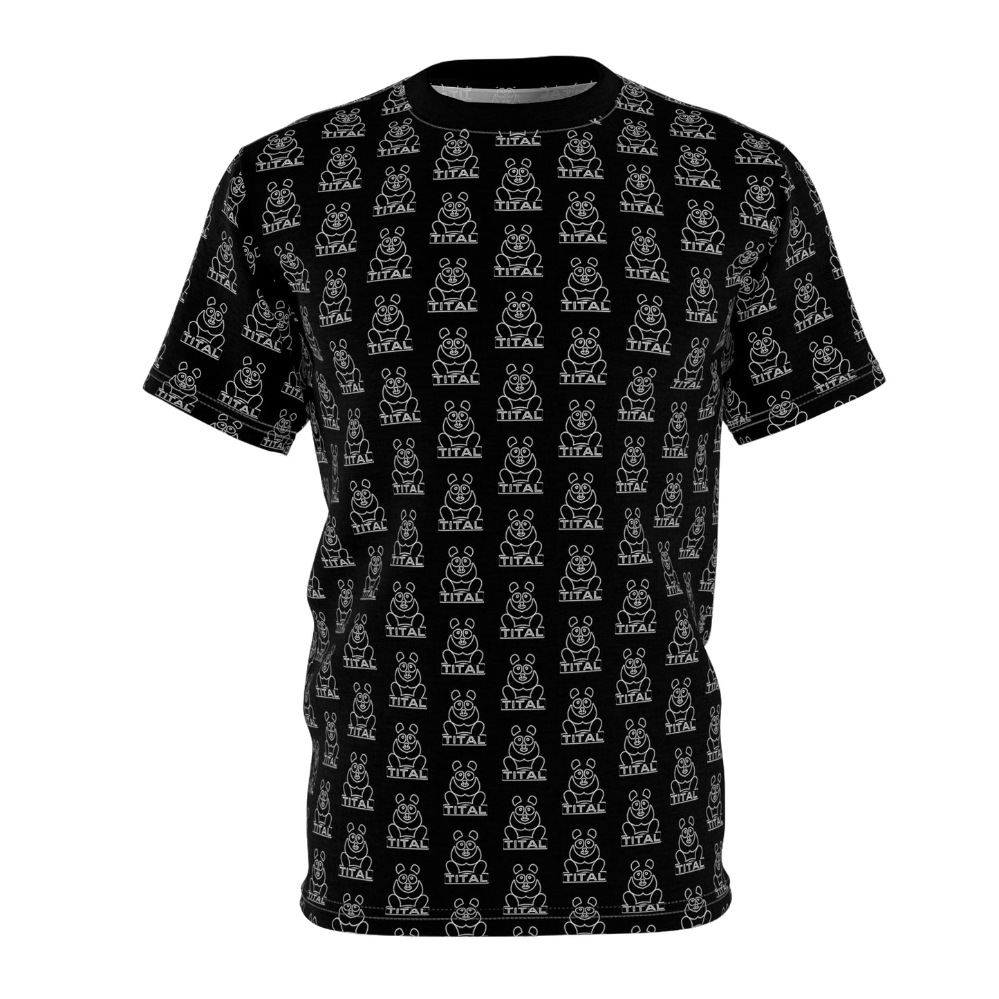 TITAL - Panda Craze Unisex All Over Print Tee (Black)