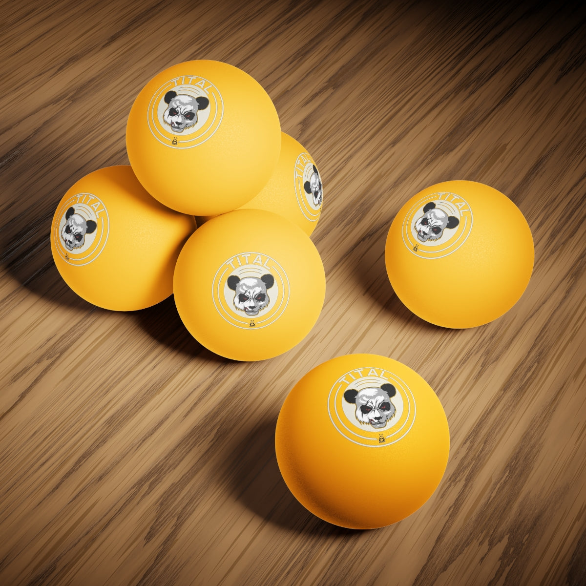 TITAL - Panda's Smirking Revenge Ping Pong Balls, 6 pcs