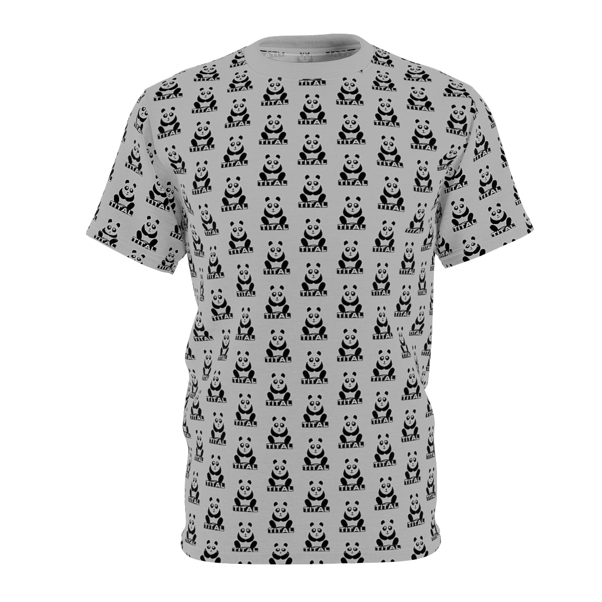 TITAL - Panda Craze Unisex All Over Print Tee (Grey)