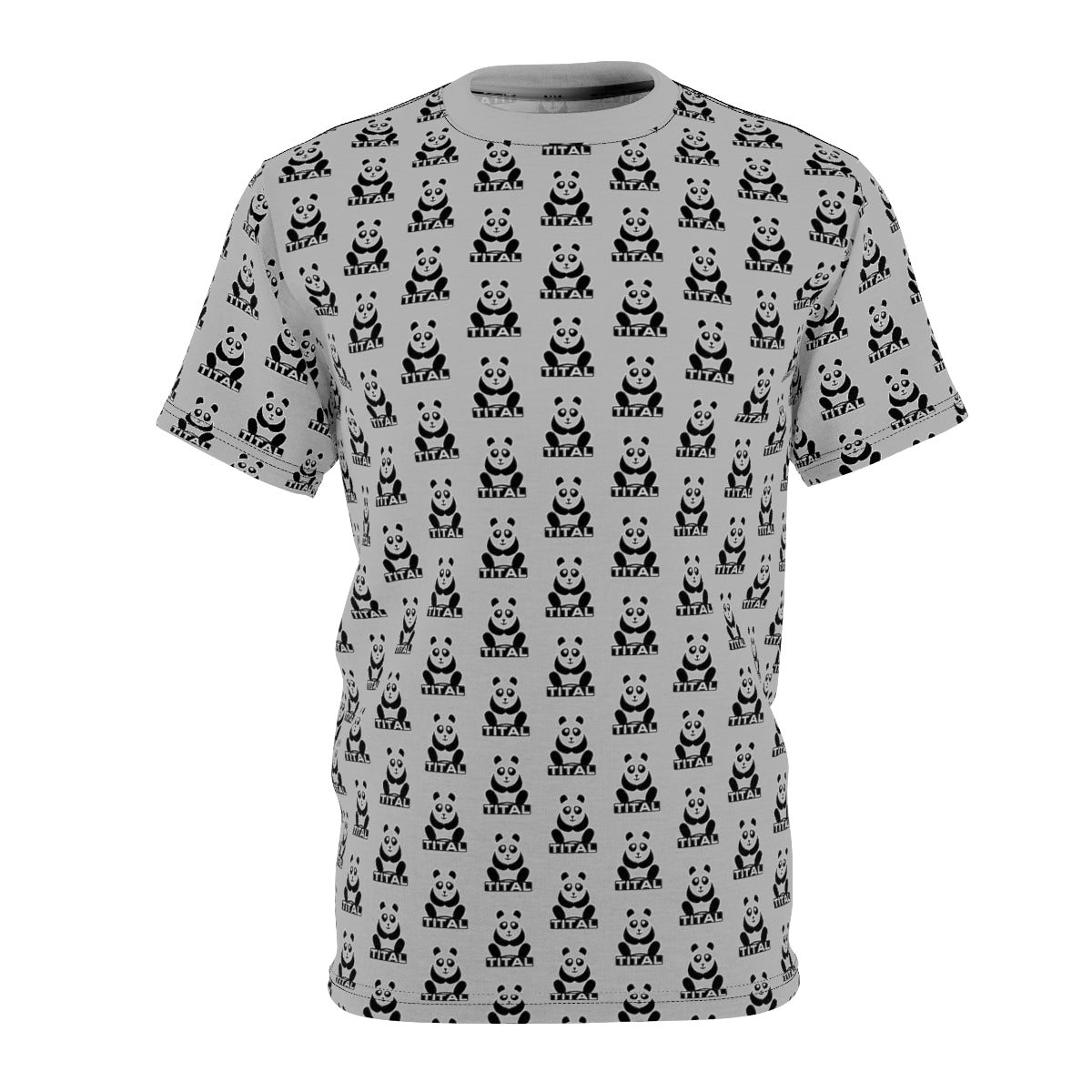 TITAL - Panda Craze Unisex All Over Print Tee (Grey)