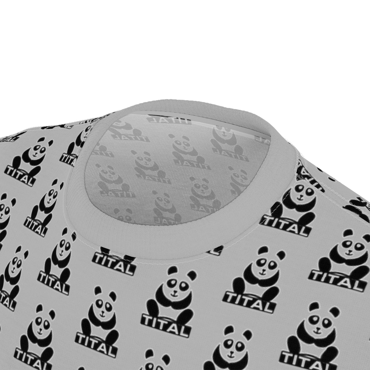 TITAL - Panda Craze Unisex All Over Print Tee (Grey)