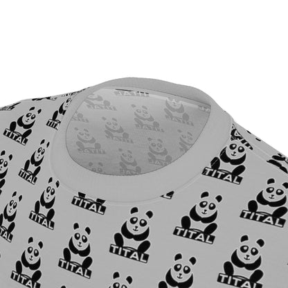 TITAL - Panda Craze Unisex All Over Print Tee (Grey)