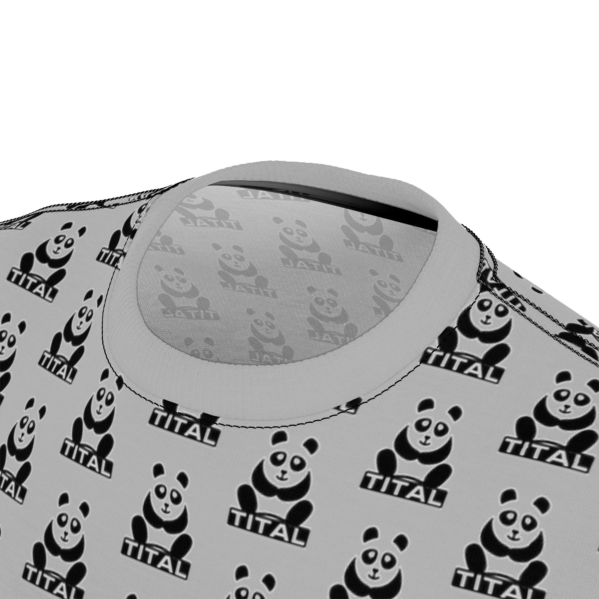 TITAL - Panda Craze Unisex All Over Print Tee (Grey)