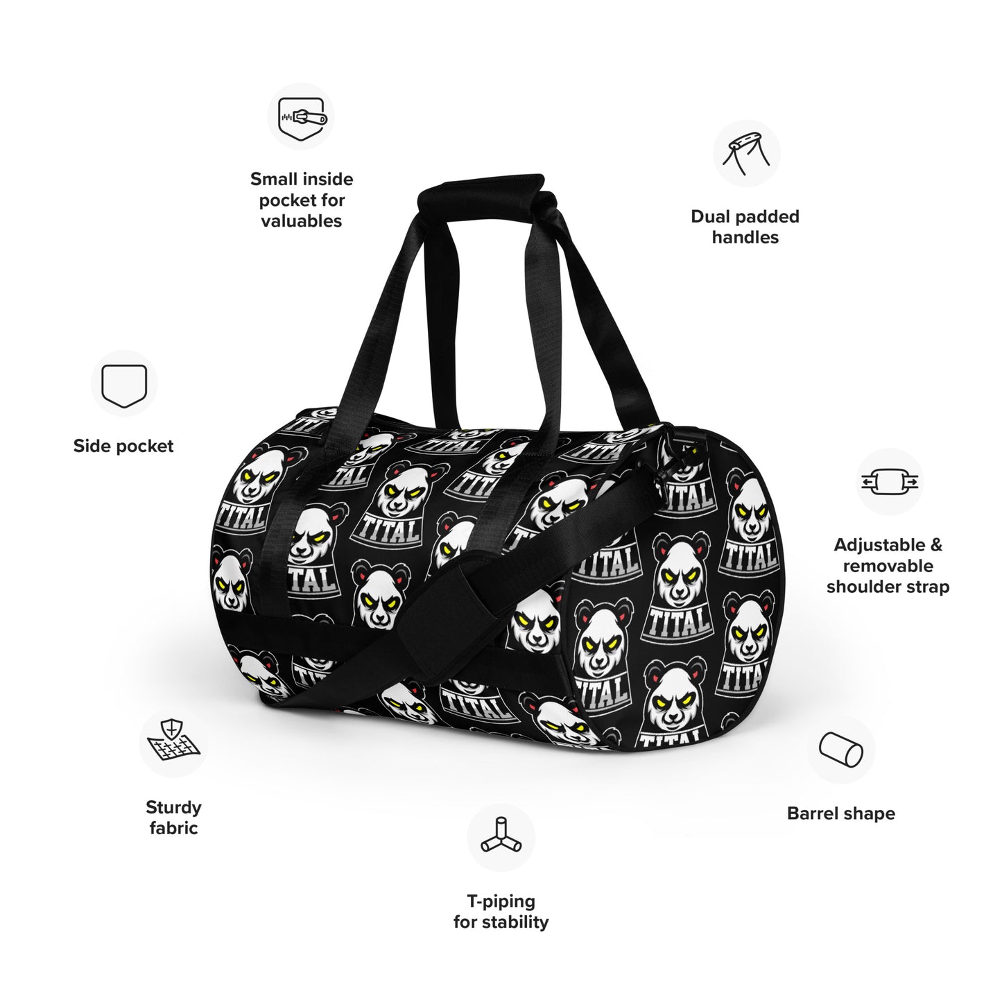 TITAL -  Stare Down All-over print gym bag