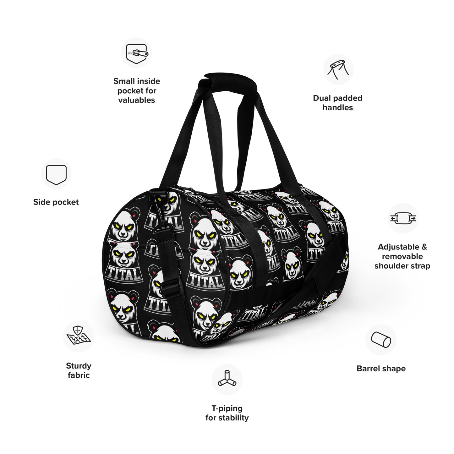 TITAL -  Stare Down All-over print gym bag