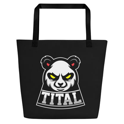 TITAL - Stare Down All-Over Print Large Tote Bag