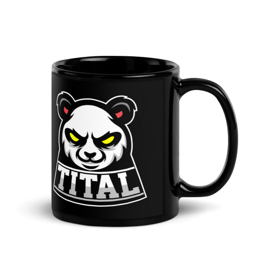 TITAL - Stare Down Black Glossy Mug