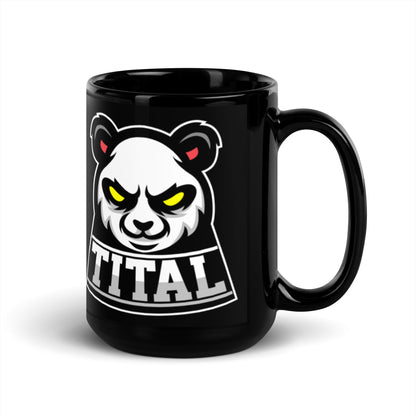 TITAL - Stare Down Black Glossy Mug