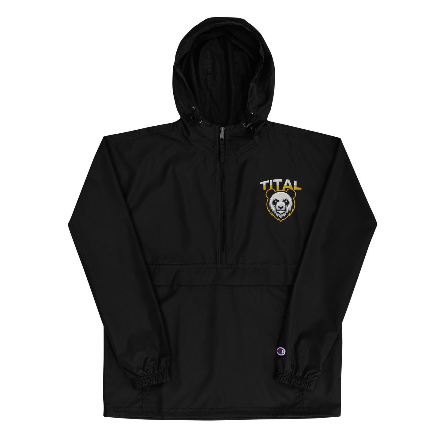 TITAL - Panda Concentration Embroidered Champion Packable Jacket