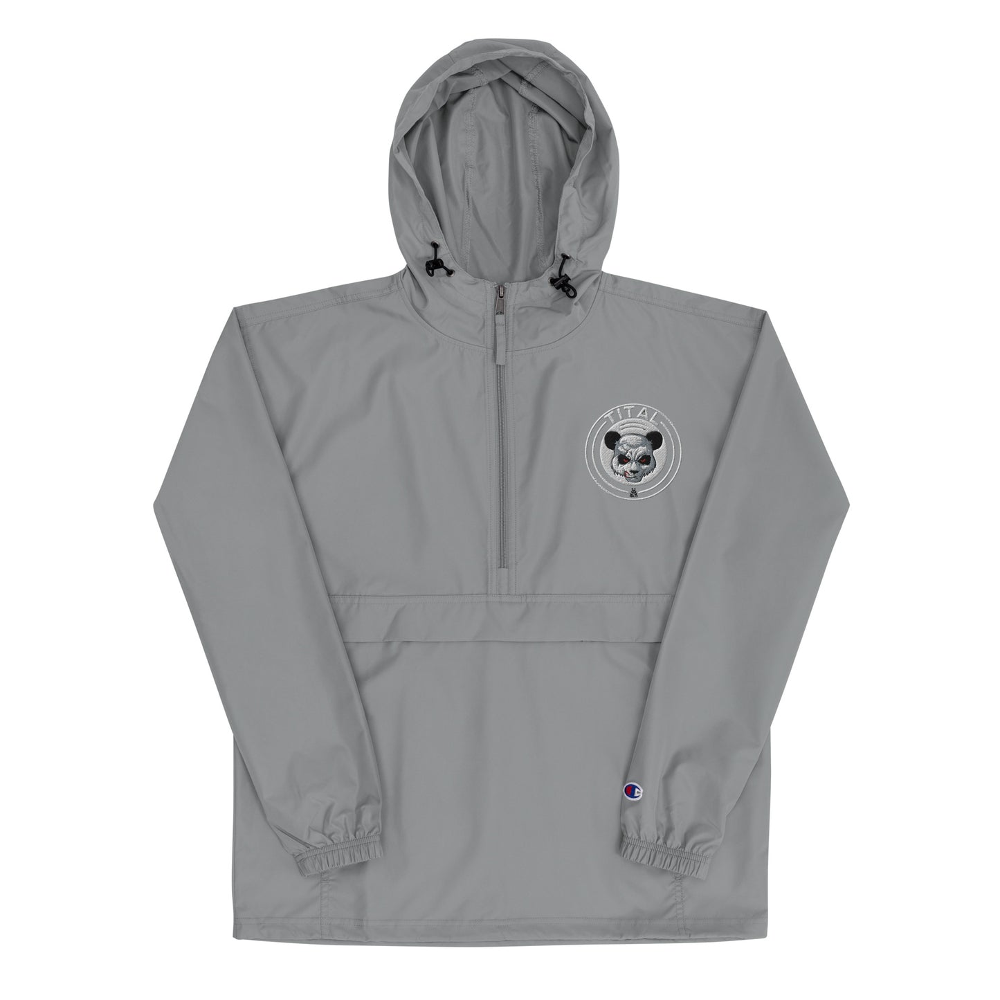 TITAL - Panda's Smirking Revenge Embroidered Champion Packable Jacket