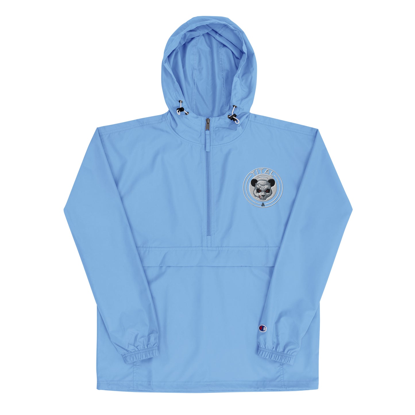 TITAL - Panda's Smirking Revenge Embroidered Champion Packable Jacket