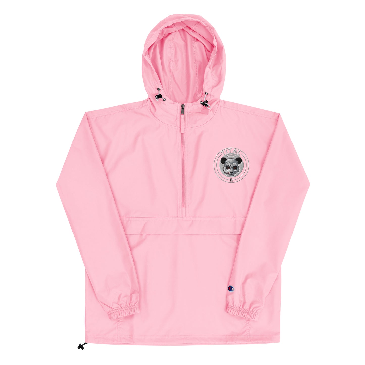 TITAL - Panda's Smirking Revenge Embroidered Champion Packable Jacket