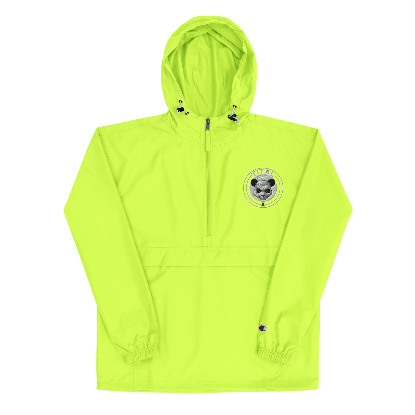 TITAL - Panda's Smirking Revenge Embroidered Champion Packable Jacket