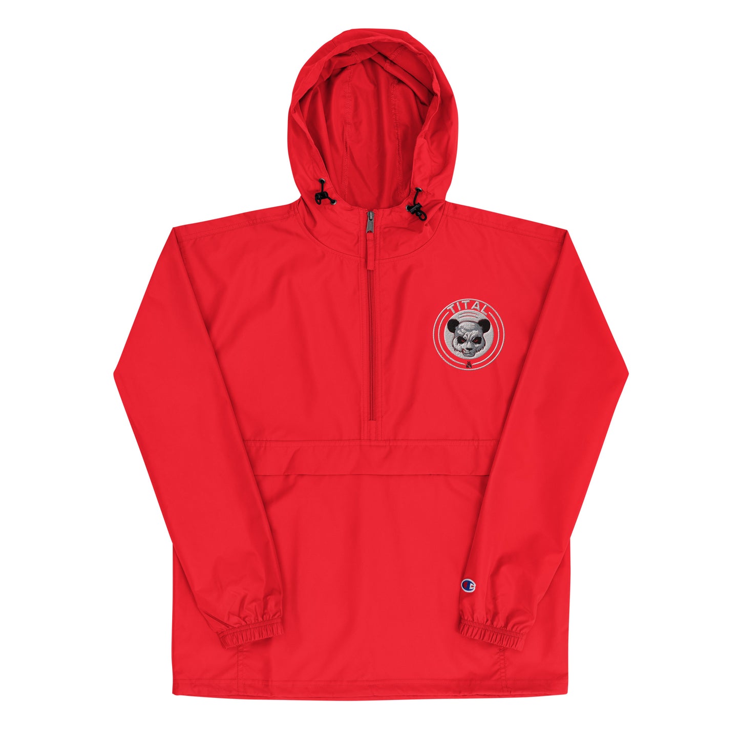 TITAL - Panda's Smirking Revenge Embroidered Champion Packable Jacket