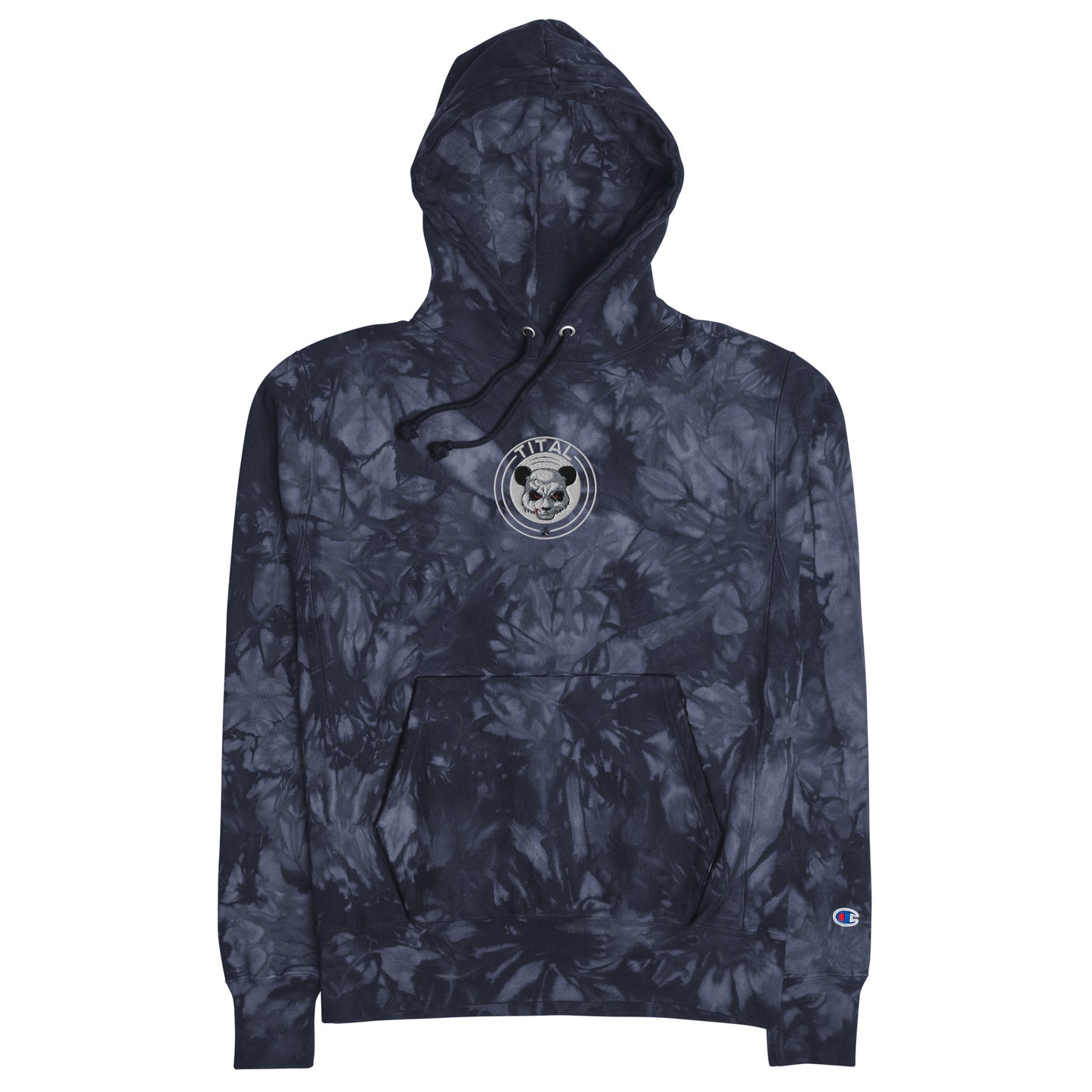 TITAL - Panda's Smirking Revenge Unisex Champion tie-dye hoodie